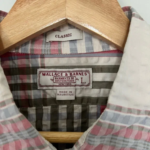 J.Crew Wallace & Barnes seersucker shirt in plaid - Picture 2 of 3